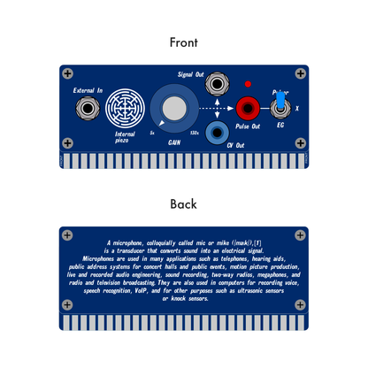 Mike - contact microphone preamp card for the Music Easel